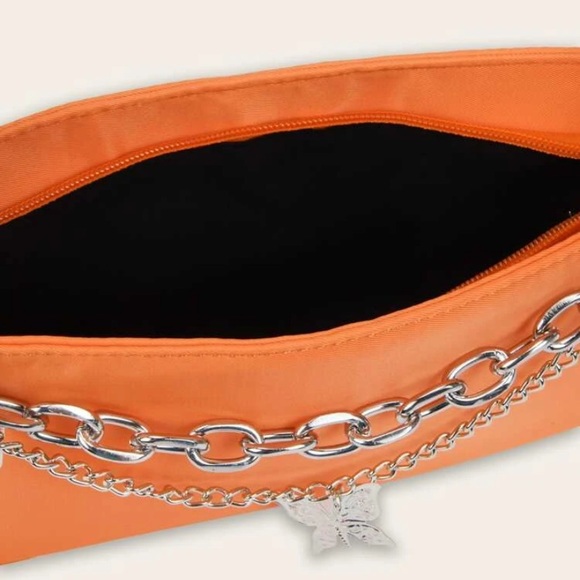 Shein Orange Butterfly Chain Baguette - Picture 4 of 5